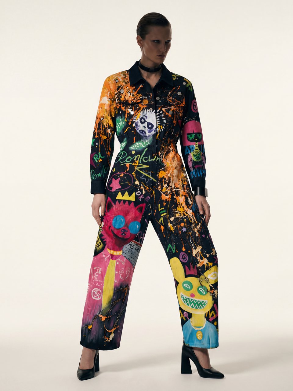 Painted jumpsuit study